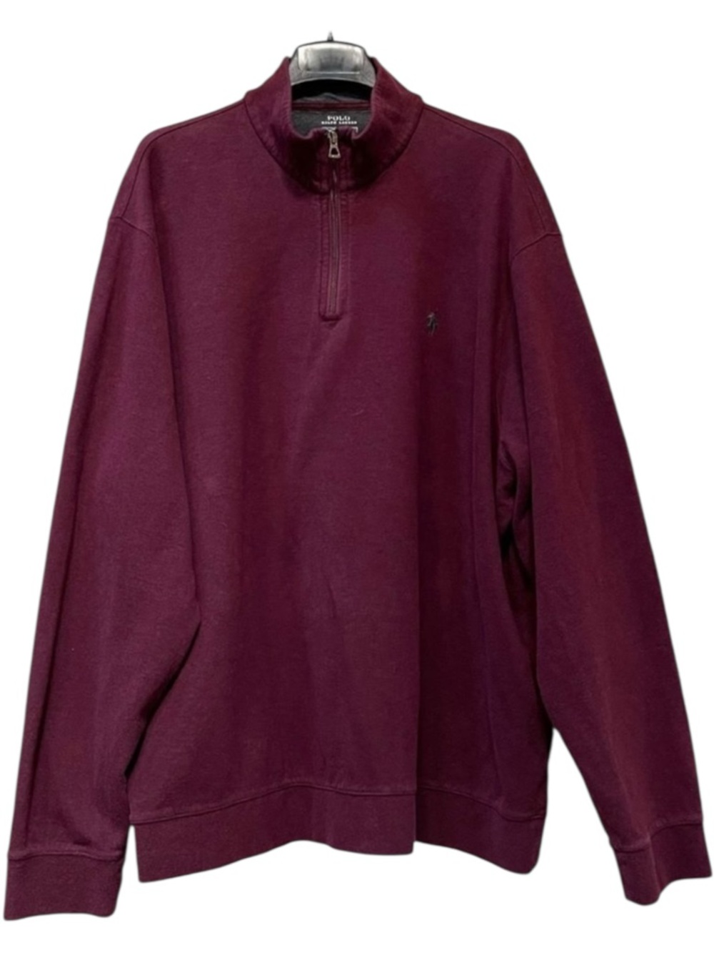 POLO RALPH LAUREN Men’s Zip Neck Cotton Pullover XXL